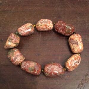 Polished Jasper Crystal Bracelet